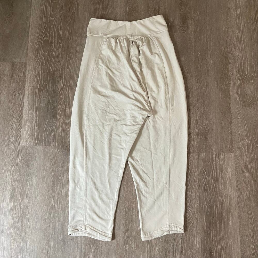 Prana Mindful Movement Harem Pant Women's M Almond Relaxed Mid Rise Tapered Leg - Picture 5 of 12